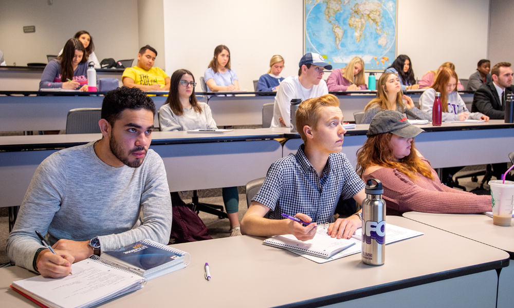 students in a classroom